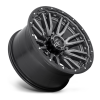 FUEL OFFROAD - REBEL 8 MATTE GUNMETAL WITH BLACK BEAD RING | Gunmetal