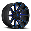 FUEL OFFROAD - CONTRA GLOSS BLACK BLUE TINTED CLEAR | Blue
