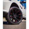 FUEL OFFROAD - FLAME 5 GLOSS BLACK MILLED WITH RED | Black