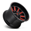 FUEL OFFROAD - HARDLINE GLOSS BLACK RED TINTED CLEAR | Black