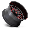 FUEL OFFROAD - HURRICANE GLOSS BLACK MILLED RED TINT | Red