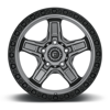 FUEL OFFROAD - KICKER 5 MATTE GUNMETAL BLACK BEAD RING | Grey