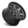 FUEL OFFROAD - KICKER 6 MATTE GUNMETAL WITH BLACK BEAD RING | Gunmetal
