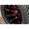 FUEL OFFROAD - REACTION GLOSS BLACK MILLED WITH RED TINT | Black