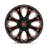 FUEL OFFROAD - ASSAULT 1-PIECE MATTE BLACK RED MILLED | Black