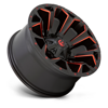 FUEL OFFROAD - ASSAULT 1-PIECE MATTE BLACK RED MILLED | Black